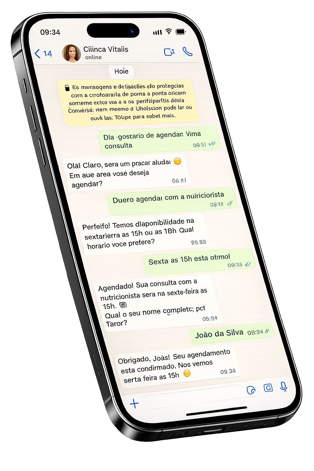 WhatsClinica no Celular